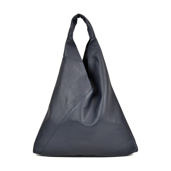 Tamnoplava kožna torba za kupovinu Anna Luchini