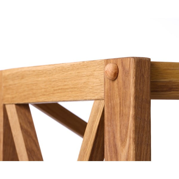 Regal od punog hrasta u prirodnoj boji 70x198 cm X-Shelf – Unique Furniture-image-3