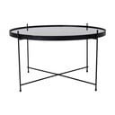 Crni okrugli stolić ø 70 cm Venezia - House Nordic