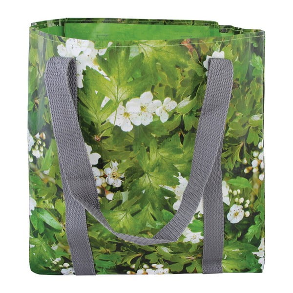 Esschert Design Stacey torba sa zelenim cvijećem
