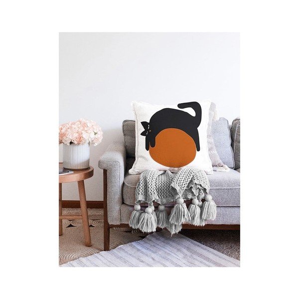 Jastučnica s udjelom pamuka Minimalist Cushion Covers Kitty, 55 x 55 cm-image-2