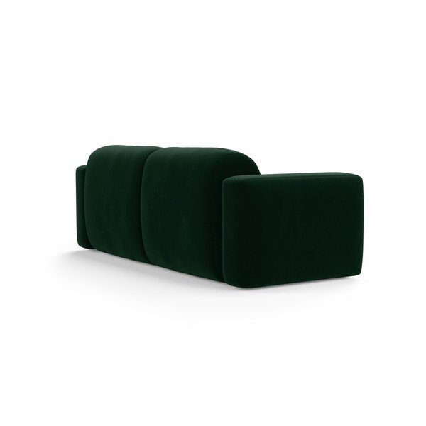 Tamno zelena baršunasti sofa 220 cm Strino – Cosmopolitan Design-image-2