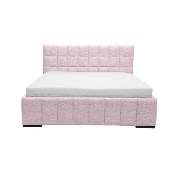 Svijetlo ružičasti bračni krevet Mazzini Beds Dream, 140 x 200 cm-image-1