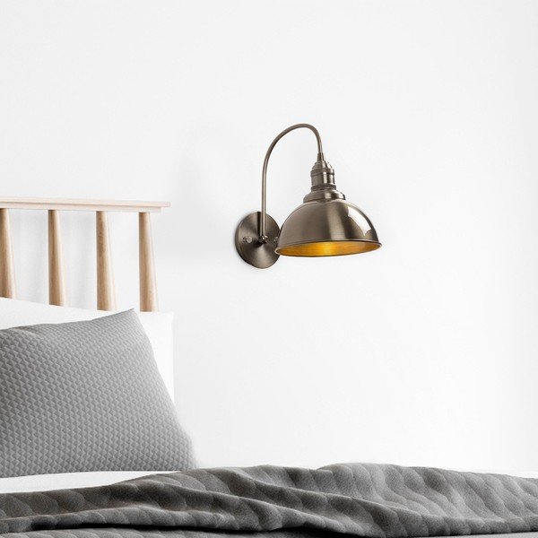 Mjedena zidna lampa ø 21 cm Varzan – Opviq lights-image-2
