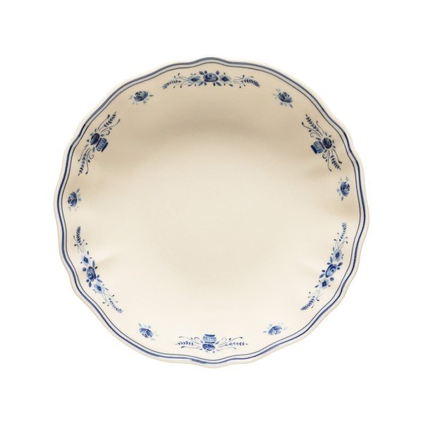 Plavi/bež tanjur za serviranje od kamenine ø 23 cm Vila – Costa Nova