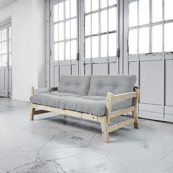 Sofa na razvlačenje Karup Step Natural / Svijetlo siva