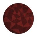 Bordo ručno rađen vunen okrugao tepih ø 160 cm Shard Red – Flair Rugs