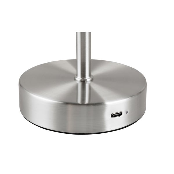 LED stolna lampa s mogućnosti zatamnjivanja u srebrnoj boji (visina 30 cm) Jeff – Reality-image-4