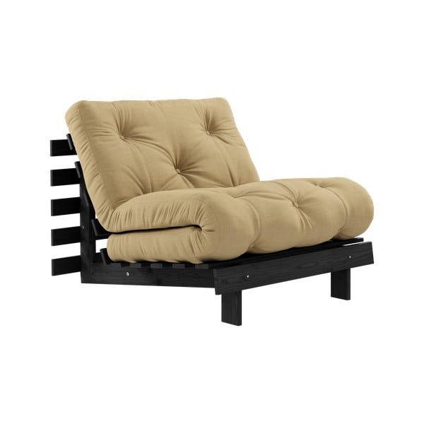 Senf žuta fotelja Roots Black Night – Karup Design