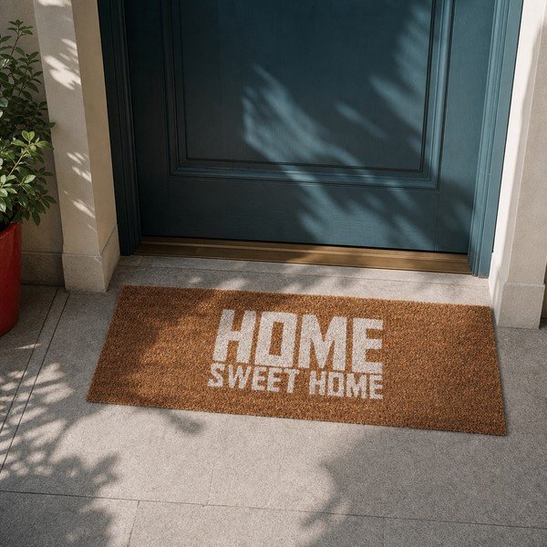 Mat s bijelim natpisom PT LIVING Home Sweet Coir, 75 x 26 cm-image-1