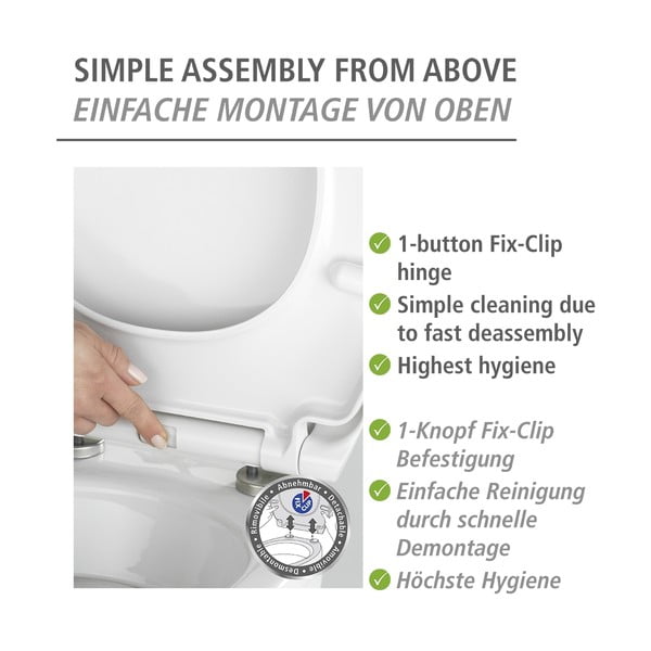 WC daska s automatskim zatvaranjem 37 x 44,5 cm Rollin'Art Red Blossom – Wenko-image-4