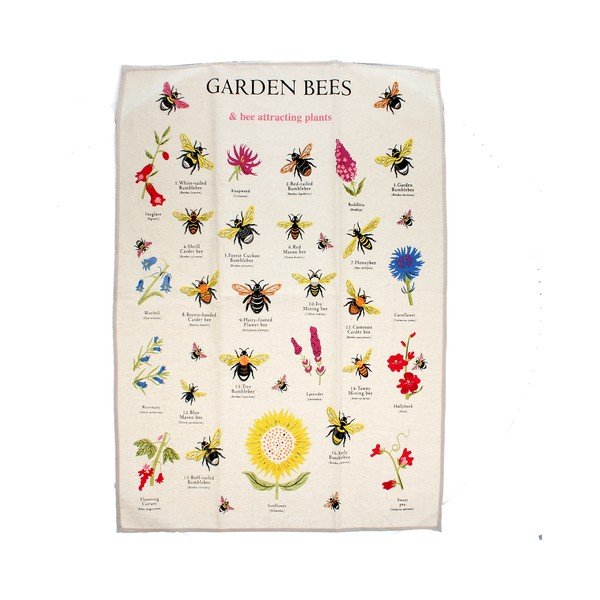 Pamučna kuhinjska krpa 50x70 cm Garden Bees – Rex London