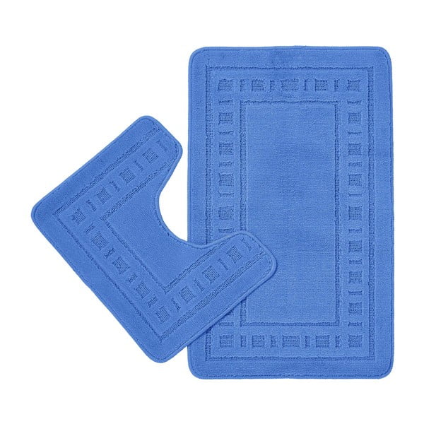 Plave kupaonske prostirke u setu od 2 kom 80x50 cm Armoni - Catherine Lansfield