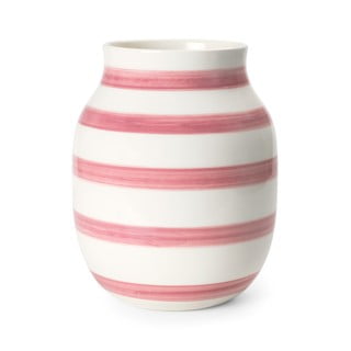 Bijelo-ružičasta keramička vaza Kähler Design Omaggio, visina 20 cm