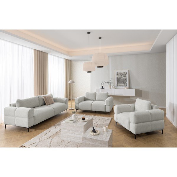 Svijetlo siva sofa 217 cm Helio – Ropez-image-1
