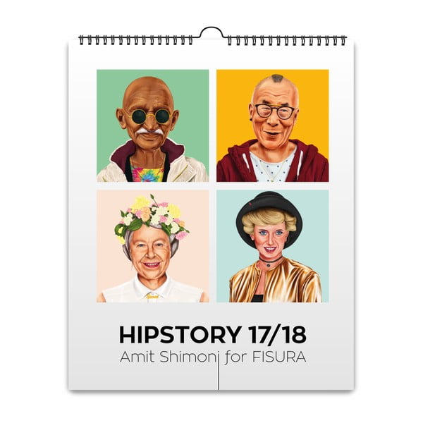Fisura Hipstory zidni viseći kalendar