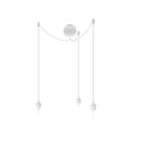Bijel trostruki viseći kabel za svjetiljke UMAGE Cannonball