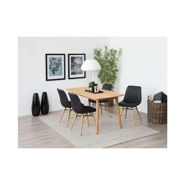 Set od 2 crne blagovaonske stolice Actona Lif-image-2