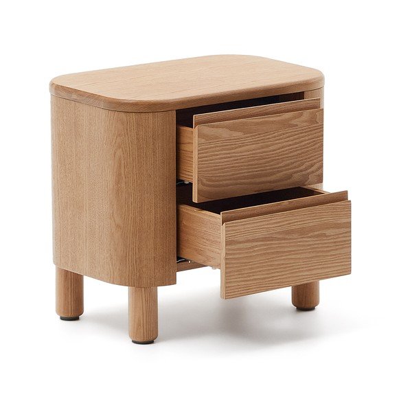 Noćni ormarić u prirodnoj boji Salaya – Kave Home-image-3