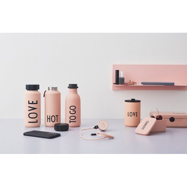 Ružičasta termo boca Design Letters Hot, 500 ml-image-4