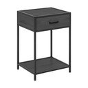 Crni noćni ormarić Actona Seaford