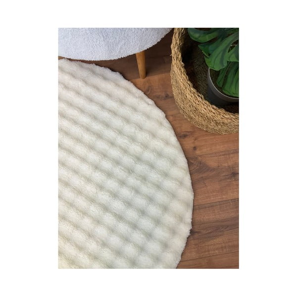 Krem periv okrugao tepih ø 120 cm Bubbly – Oyo Concept-image-4