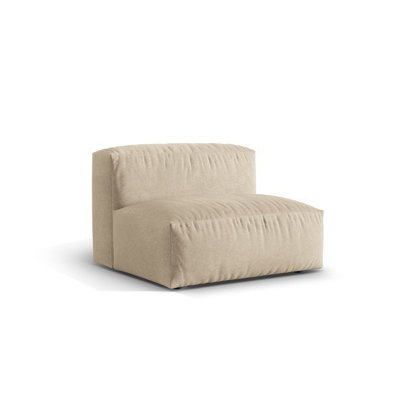 Bež baršunasti modularna sjedeća garnitura (srednji modul ) Martina – Micadoni -image-2