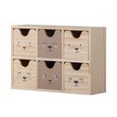 Drveni organizator za dječje igračke u prirodnoj boji 27x8x18 cm Calle – Bloomingville Mini