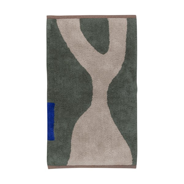 Tamno zeleni periv pamučan tepih 50x80 cm Figura – Mette Ditmer Denmark