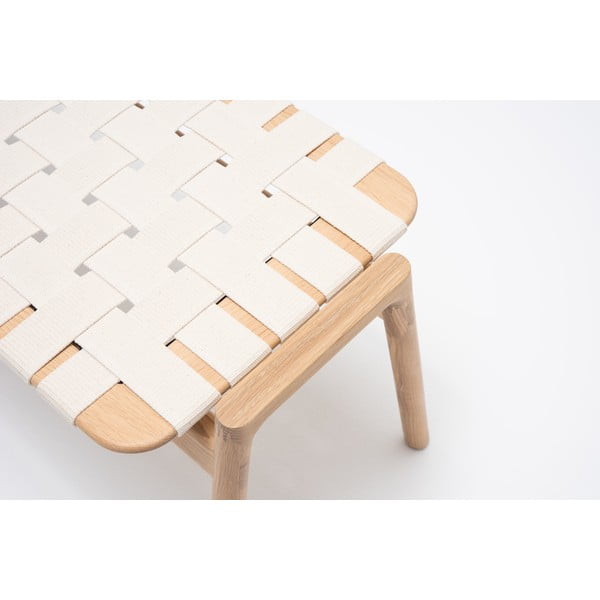 Klupa u bijelo-prirodnoj boji Klupa - Gazzda-image-1