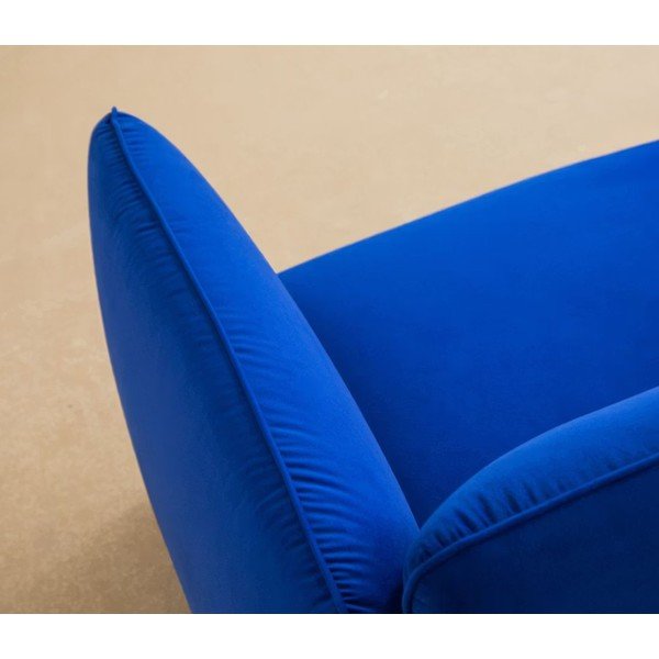 Krem fotelja od šenila Georgia – Micadoni -image-1