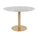 Okrugli blagovaonski stol s pločom stola u mramornom dekoru ø 110 cm Bolzano – House Nordic