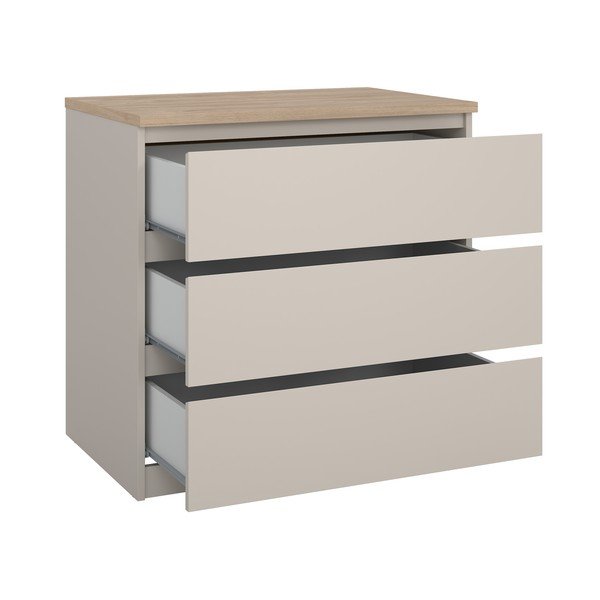 Krem komoda 77x76x50 cm Naia – Tvilum-image-3
