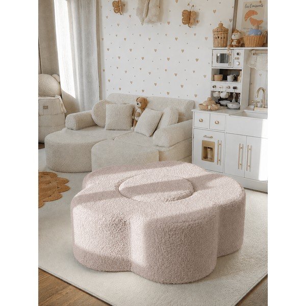Svijetlo sivi set mekanih igrački od pjene 3 kom od boucle tkanine visina 27 cm 88x90 cm – Meowbaby-image-1