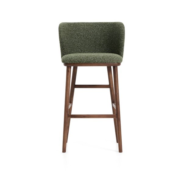 Tamno zelena podstavljena barska stolica (visine sjedala 75 cm) Ciselia – Kave Home-image-3