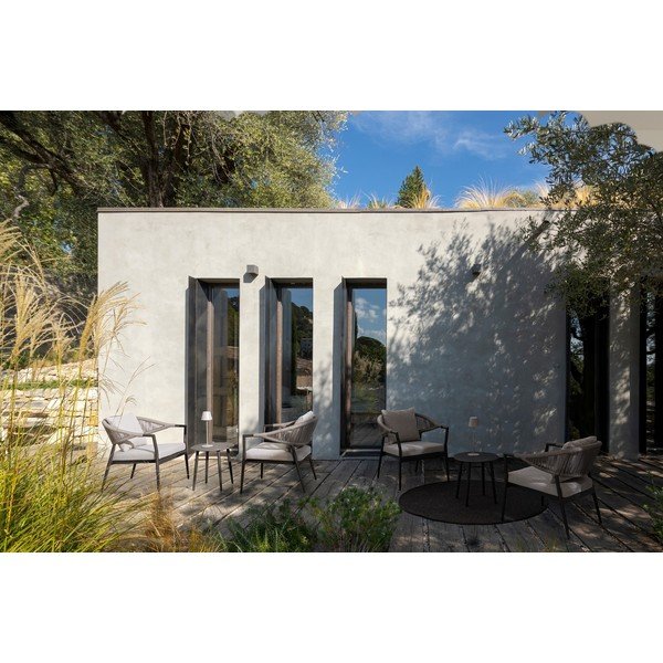 Kaki zelena/smeđe-siva vrtna garnitura aluminijska za 2 osobe Millor – Bizzotto-image-1