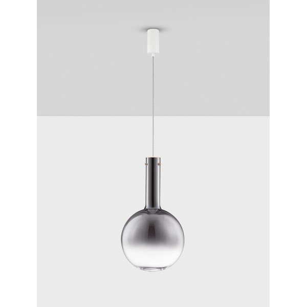 Siva staklena LED viseća svjetiljka s mogućnosti zatamnjivanja ø 30 cm Nostos – Nova Luce-image-2