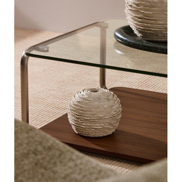 Krem keramička ručno izrađena vaza (visina 15,5 cm) Evania – Kave Home-image-1