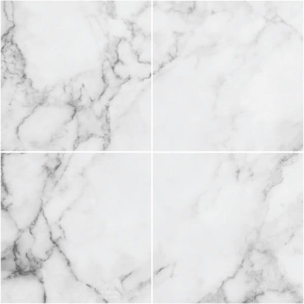 Set od 4 podne naljepnice Ambiance White Marble-image-3