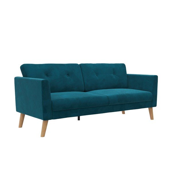 Plava baršunasti sofa 192 cm Gloria – Støraa-image-2