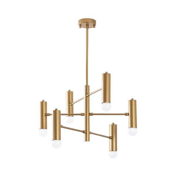 Viseća svjetiljka u zlatnoj boji s metalnim sjenilom Gharib – Opviq lights-image-2