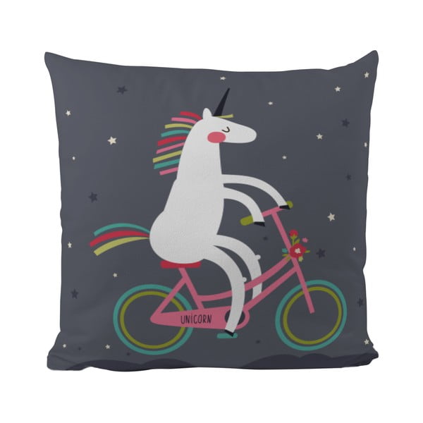 Butter Kings Unicorn jastuk s biciklom, 50 x 50 cm