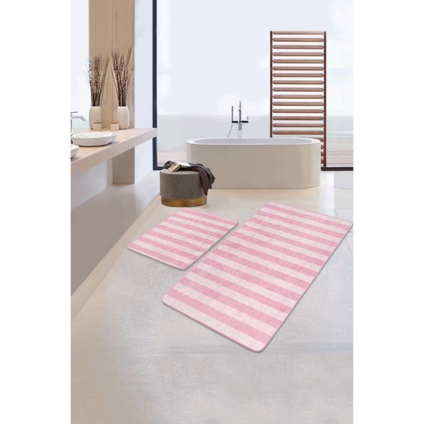 Roze kupaonske prostirke u setu od 2 kom 100x60 cm - Minimalist Home World-image-1