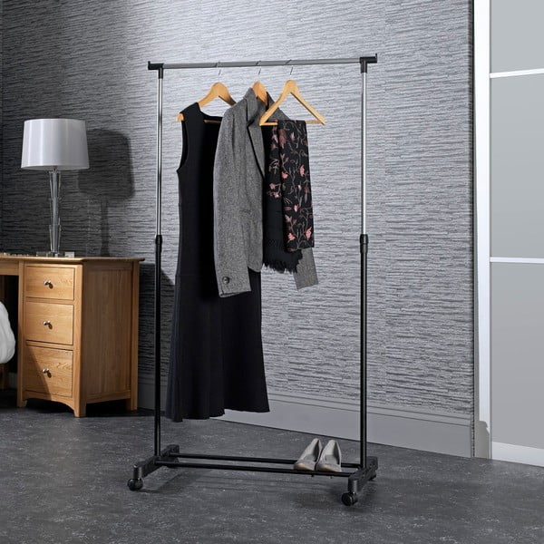 Crni metalni stalak za odjeću 85x94x48 cm – Addis-image-1