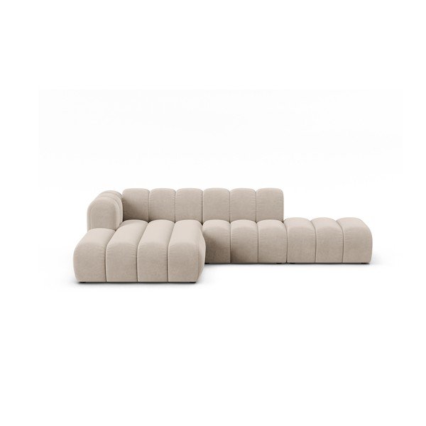 Bež kutna garnitura (s lijevim kutom) Lupine – Micadoni Home