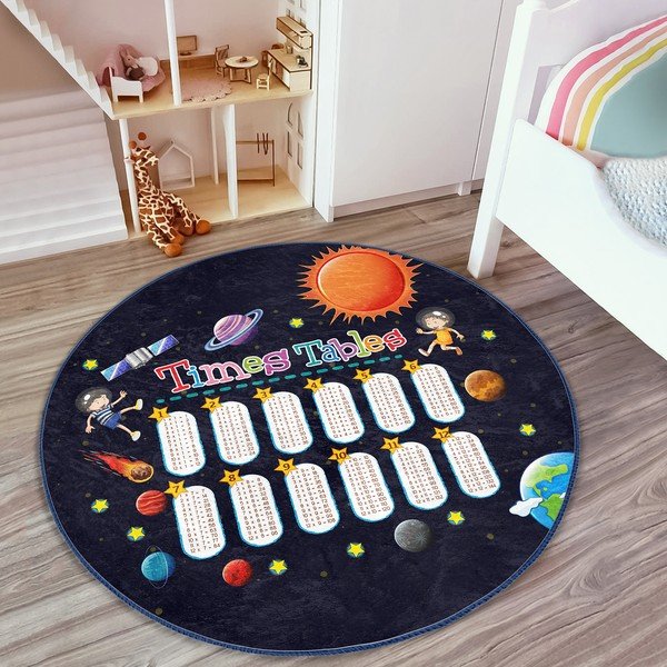 Crni dječji tepih ø 80 cm Comfort – Mila Home-image-3