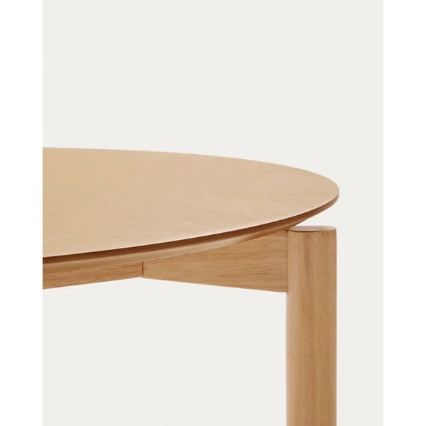 Okrugao blagovaonski stol u dekoru jasena ø 110 cm Indara – Kave Home-image-3
