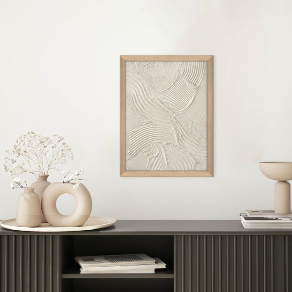 Ručno oslikana slika 32,5x42,5 cm Sand shadows – Malerifabrikken-image-1