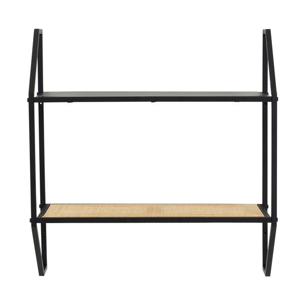 Crna/u prirodnoj boji metalna polica s više razina 61 cm Depok – Premier Housewares-image-4