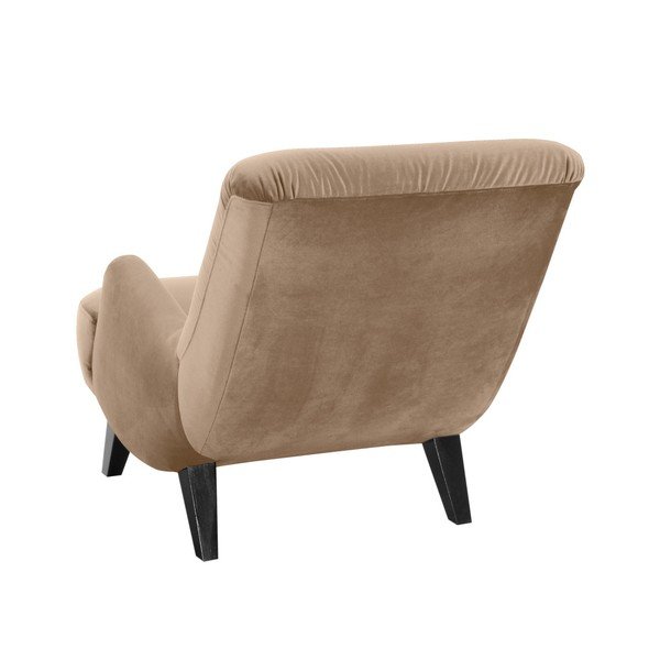 Bež fotelja s crnim nogama Max Winzer Brandford Suede-image-1